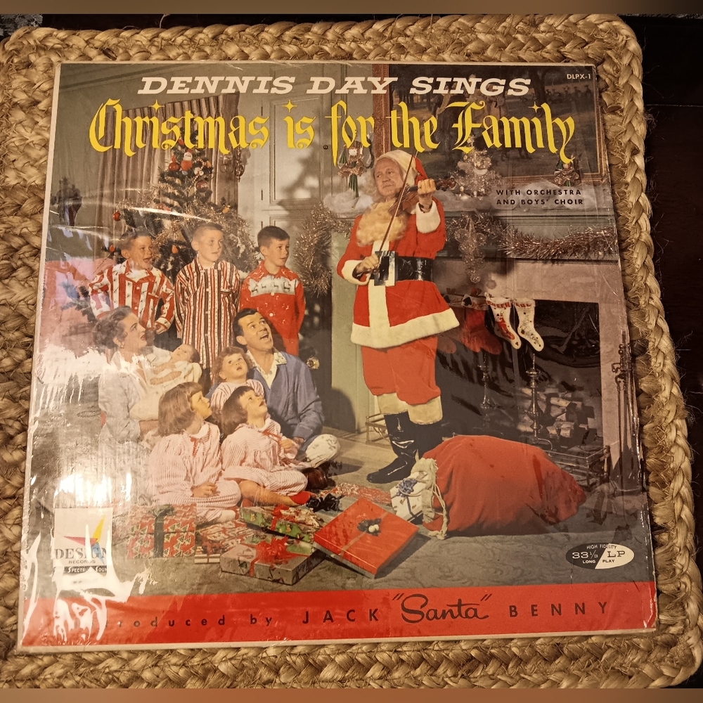 Jack Benny/Dennis Day Christmas Is For the Family "sleeve only"